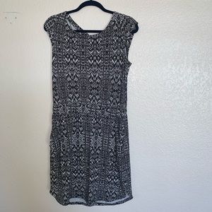 Athleta black and white dress